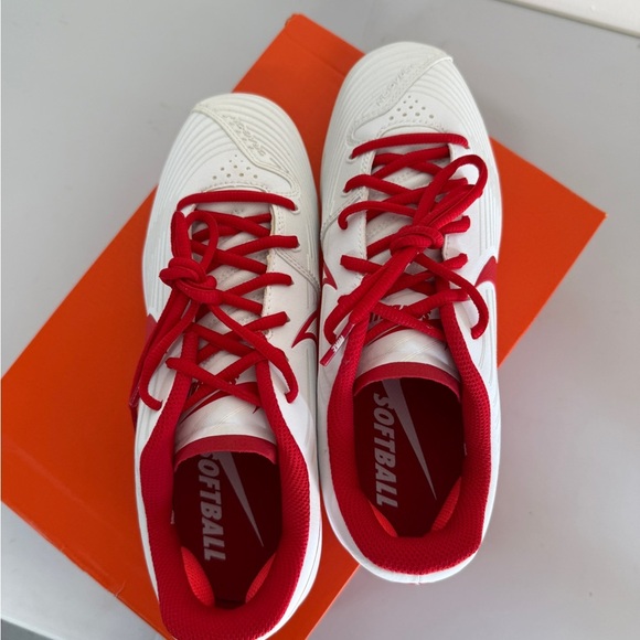 Nike Lunar Hyperdiamond 3 Pro Sz 9 Pro Woman's Softball White Red CD0110 107 - Picture 5 of 7